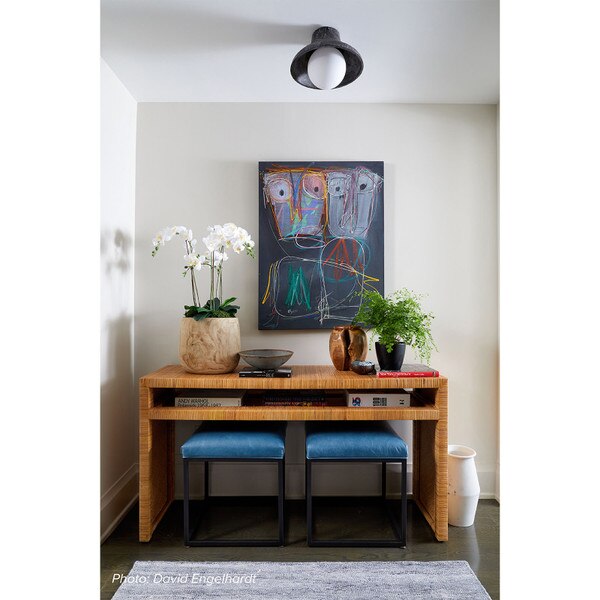 Surfside Wood Flush Mount (Ebony) Lifestyle 150